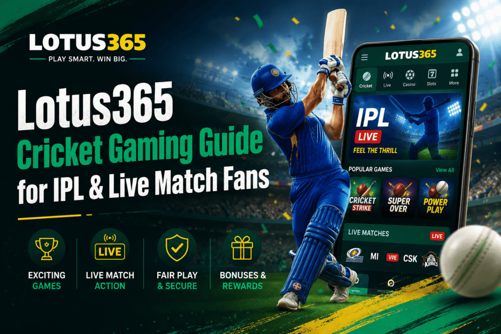 Lotus365 Cricket Gaming Guide for IPL & Live Match Fans