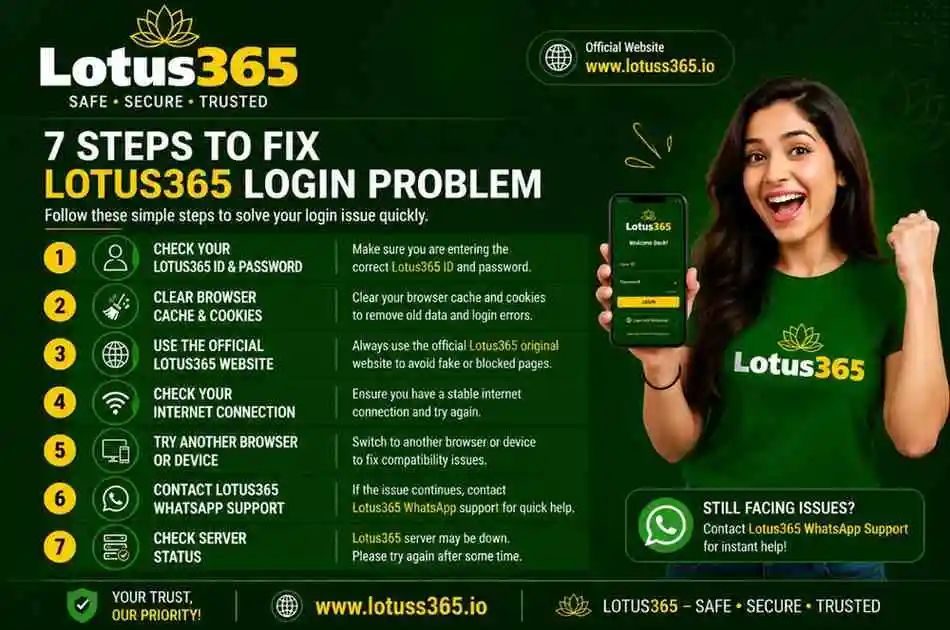 lotus365 login problem