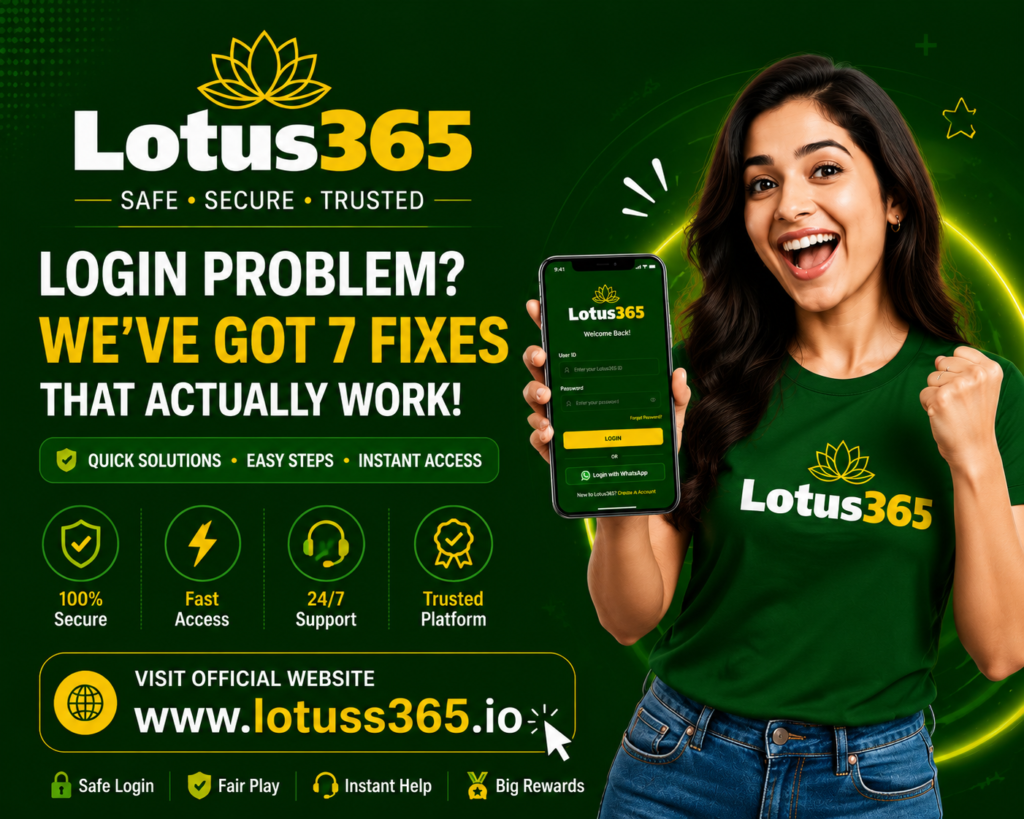lotus365 login problem