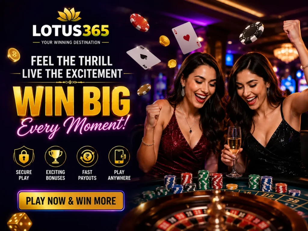 Lotus365 Original Sic Bo live casino gaming with players enjoying an exciting online casino experience
