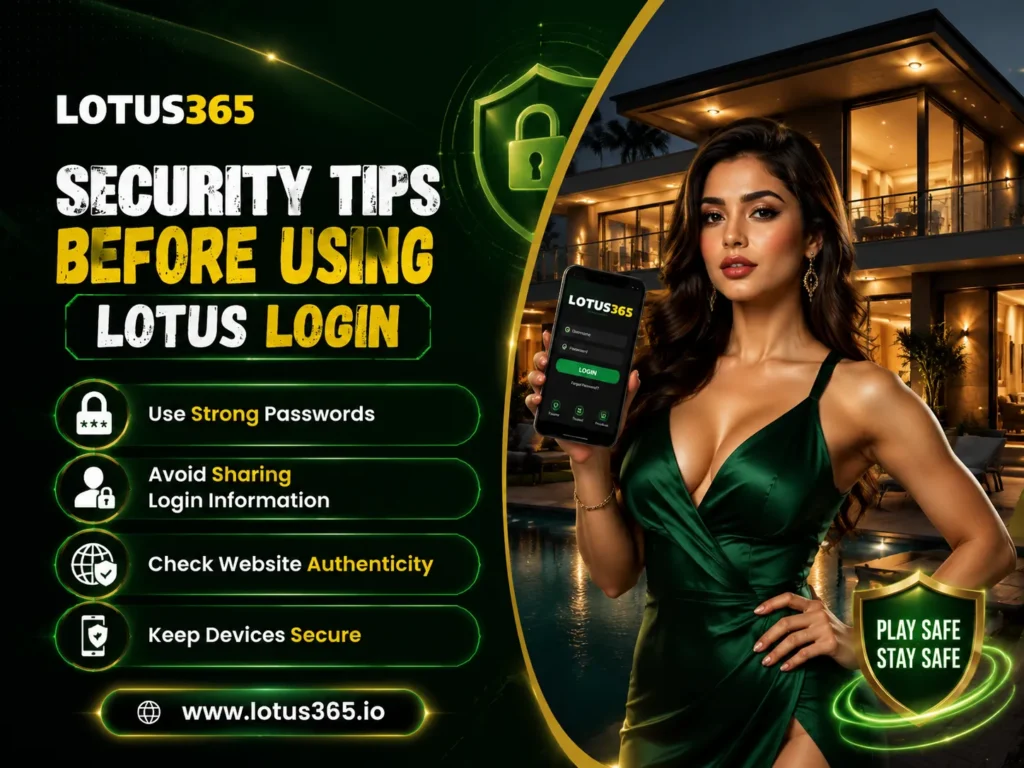 Lotus365 Security Tips
