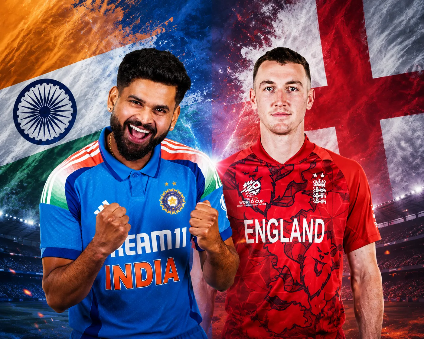 India vs England Betting casino promotional poster