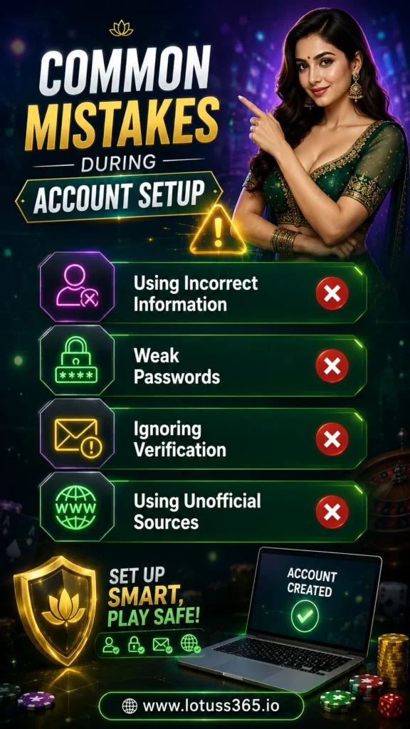 Lotus 365 ID : Common Mistakes