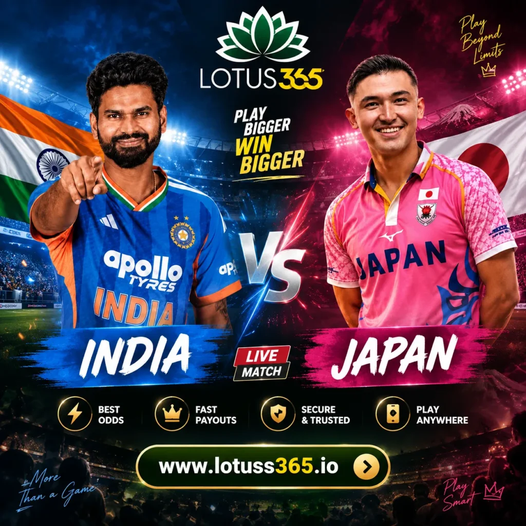India vs Japan Asian Games Men Cricket Lotus365 Betting