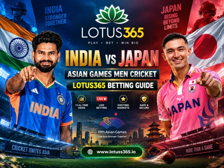 India vs Japan Asian Games Men Cricket Lotus365 Betting Guide